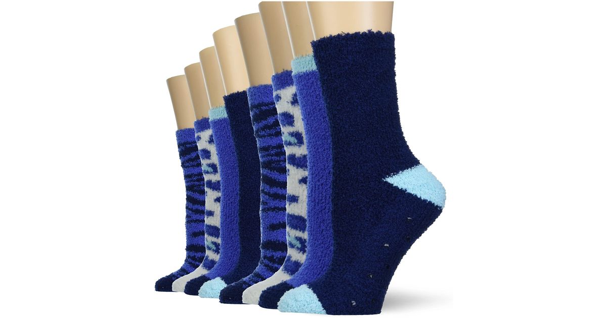 Amazon Essentials Fuzzy Socks in Blue | Lyst