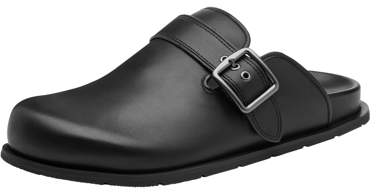 COACH Buckle Clog in Black for Men | Lyst
