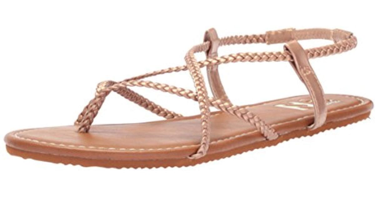 billabong rose gold sandals