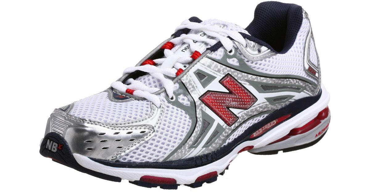 New Balance 1224 V1 Cross Country Running Shoe in White/Navy/Red (White