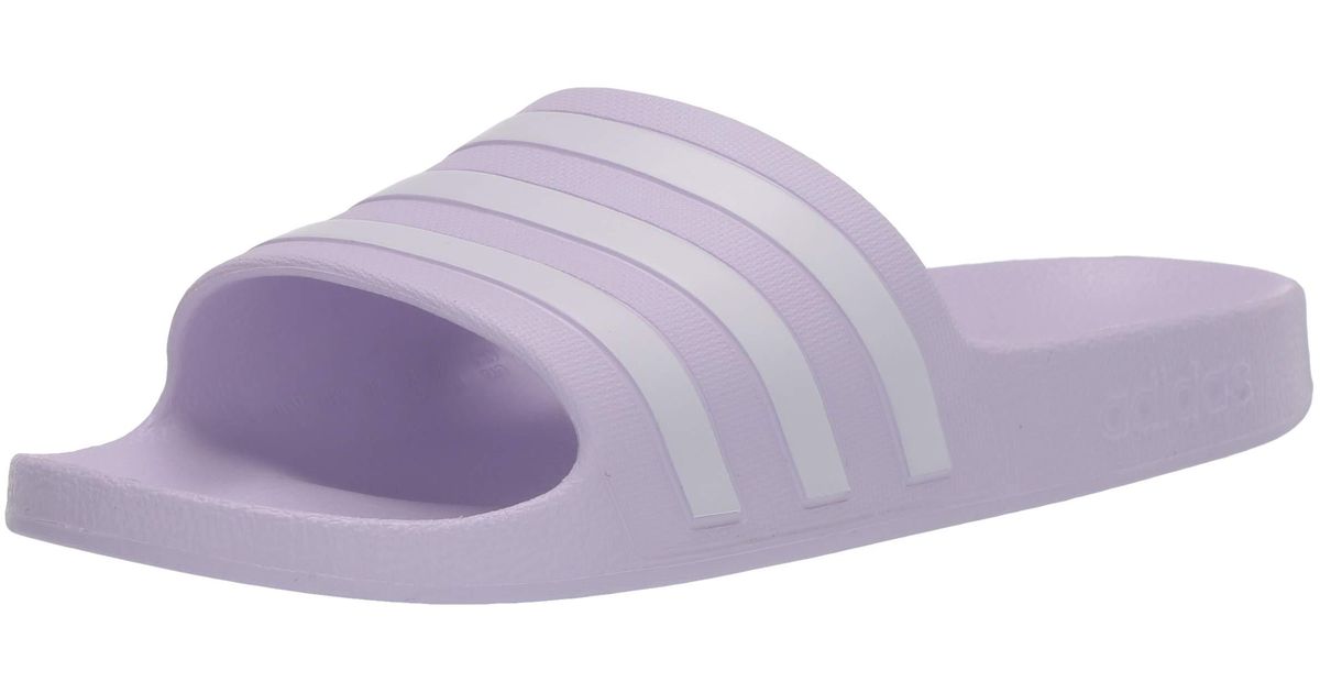 adidas Adilette Aqua Slides Sandal in Purple | Lyst