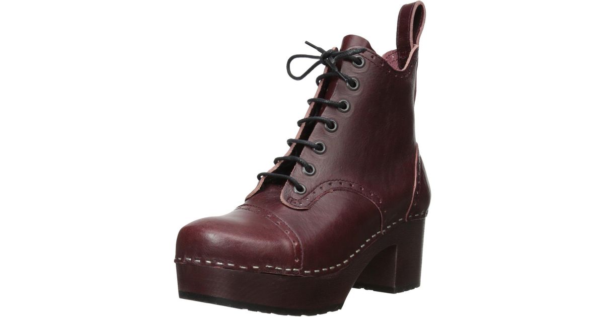 Swedish hasbeens best sale lace up plateau