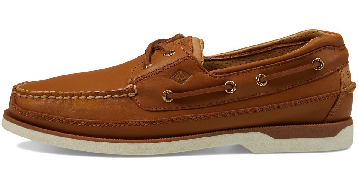 Sperry TopSider Gold Mako Boat Shoe in Brown for Men Lyst