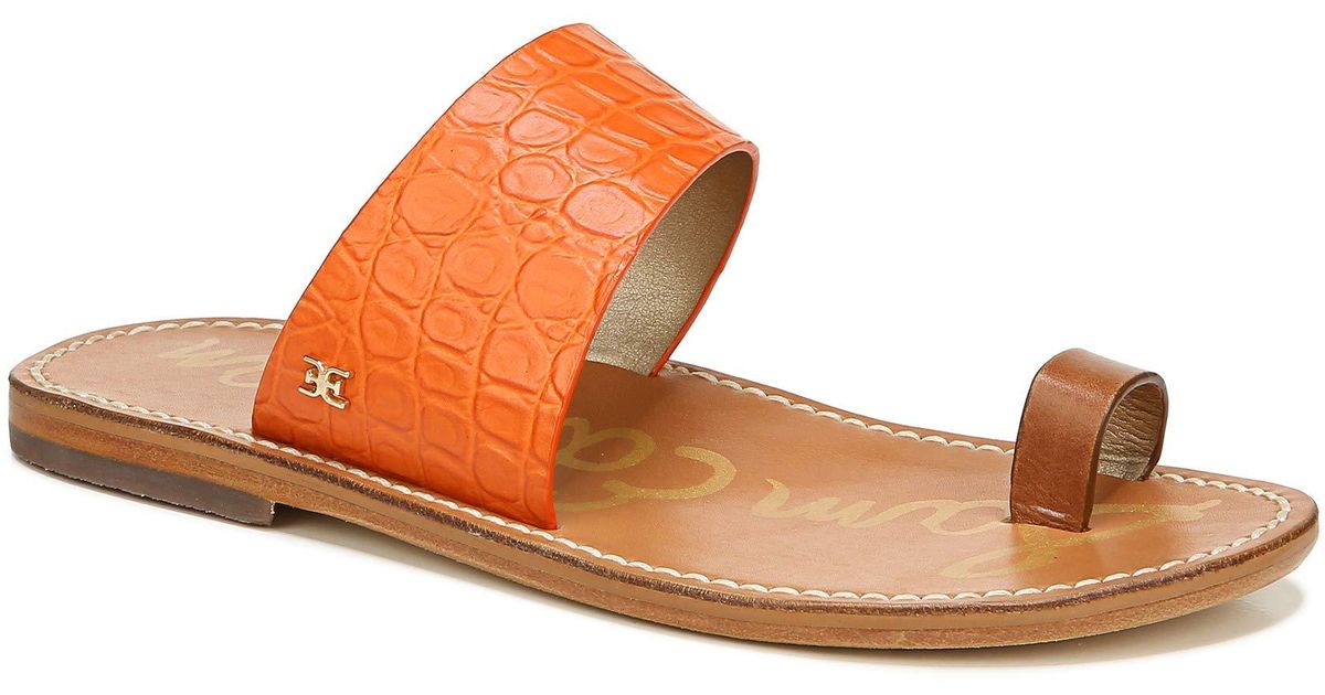Sam Edelman Womens Maxy Slide Sandal Spicy Orange/spiced Clay 9 M | Lyst
