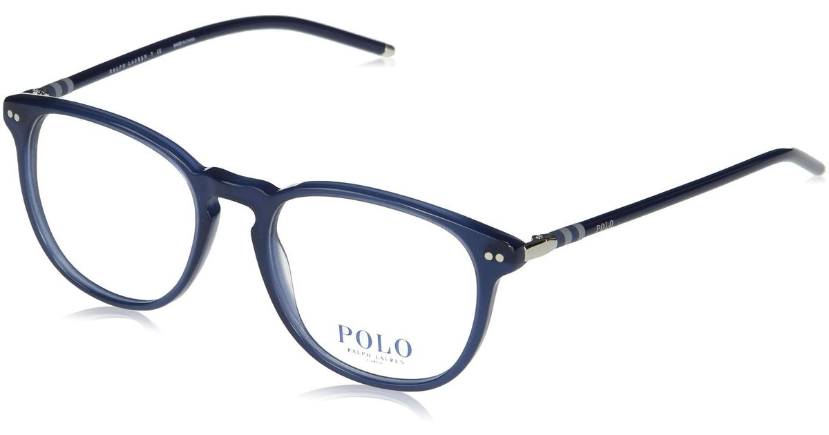 Polo Ralph Lauren Ph2225 Round Prescription Eyewear Frames in Blue for