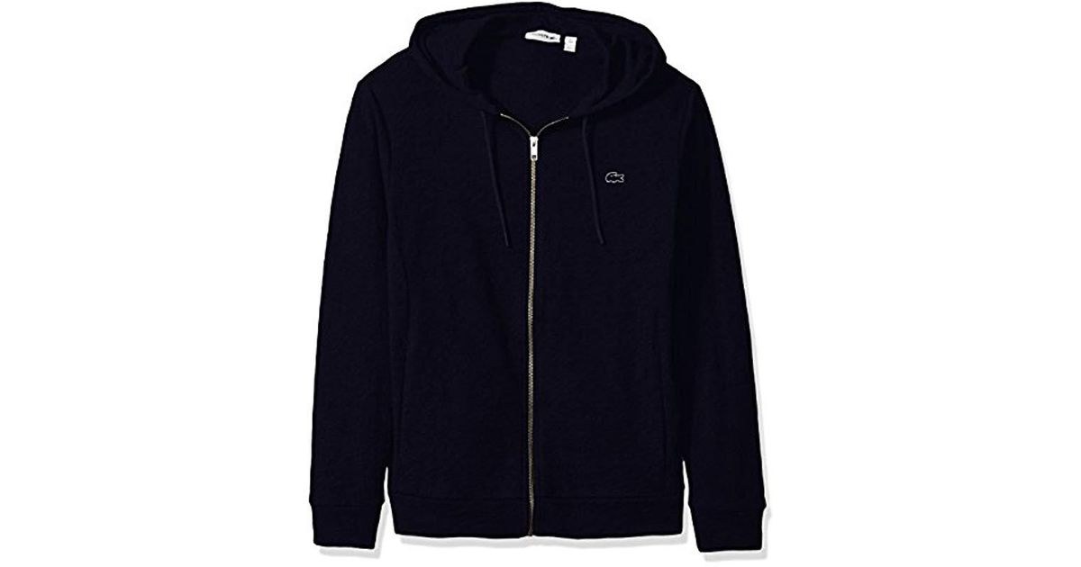 lacoste full zip jacket navy