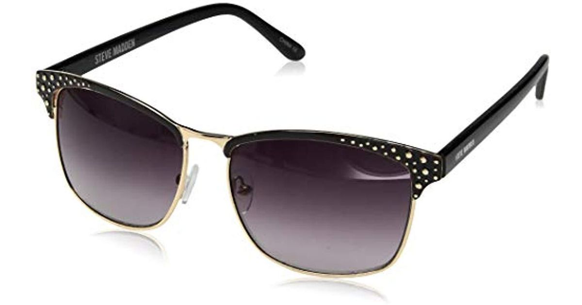 Steve Madden Sm893133 Square Sunglasses Black 60 Mm Lyst
