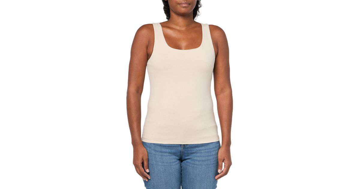 NIC+ZOE Women's Shelf Bra Perfect Tank - Cotton Stretch Knit Tank Top