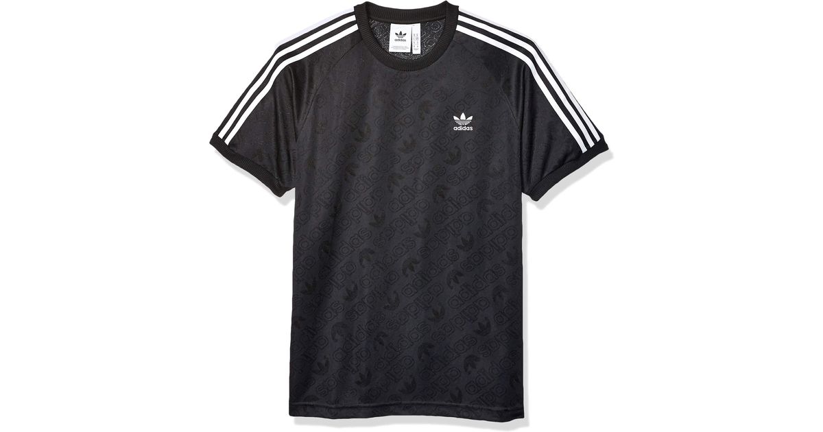 adidas Originals Synthetic Mono Jersey in Black for Men - Lyst