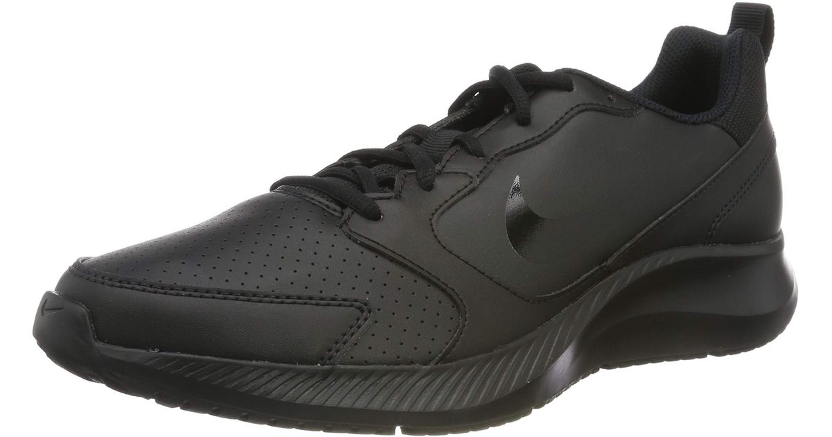 nike black leather mens shoes