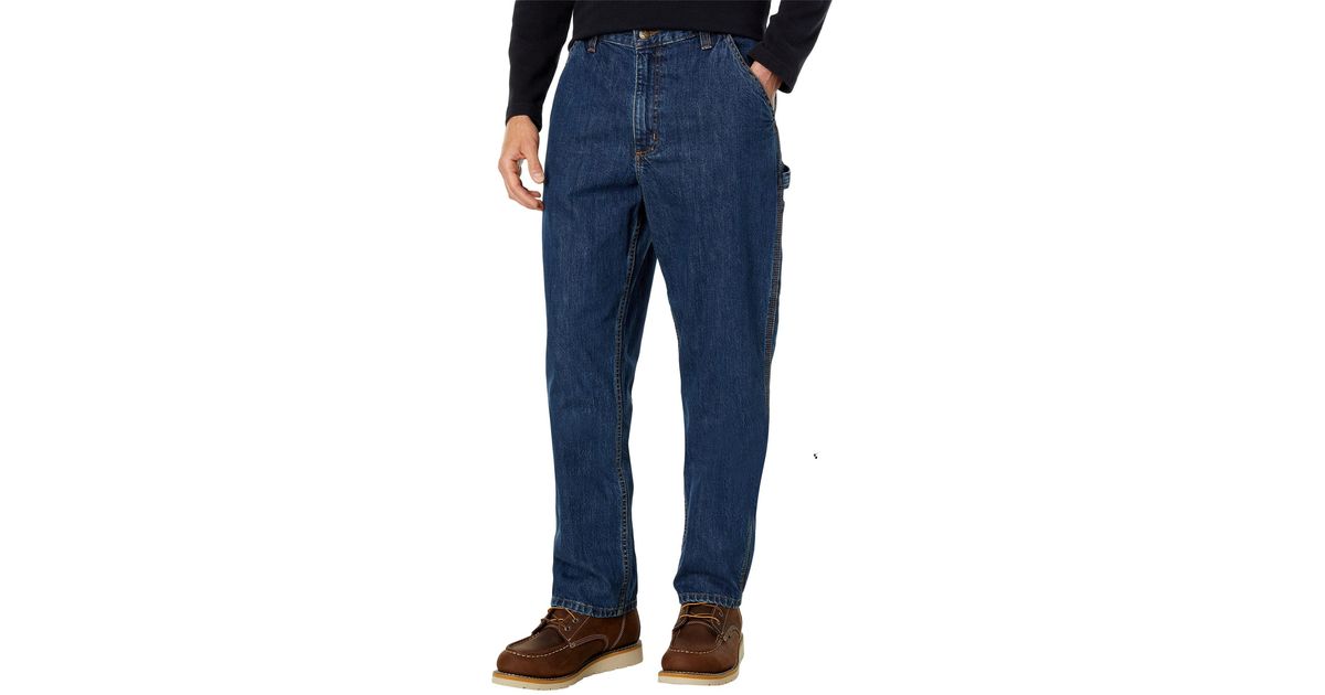 Carhartt Cotton Loose Fit Utility Jean in Blue for Men Lyst