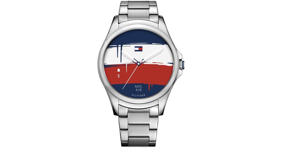Tommy Hilfiger 'smartwatch' Quartz Stainless Steel Casual Watch,  Color:silver-toned (model: 1791405) in Metallic - Lyst