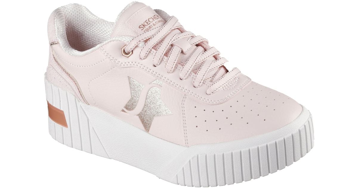 Skechers Jumbo Jade-lifted Chic Sneaker in Pink | Lyst
