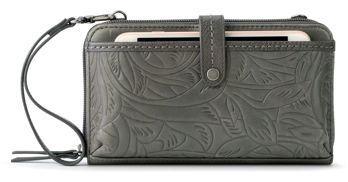 The Sak S Iris Large Smartphone Crossbody Bag In Leather in Black Lyst