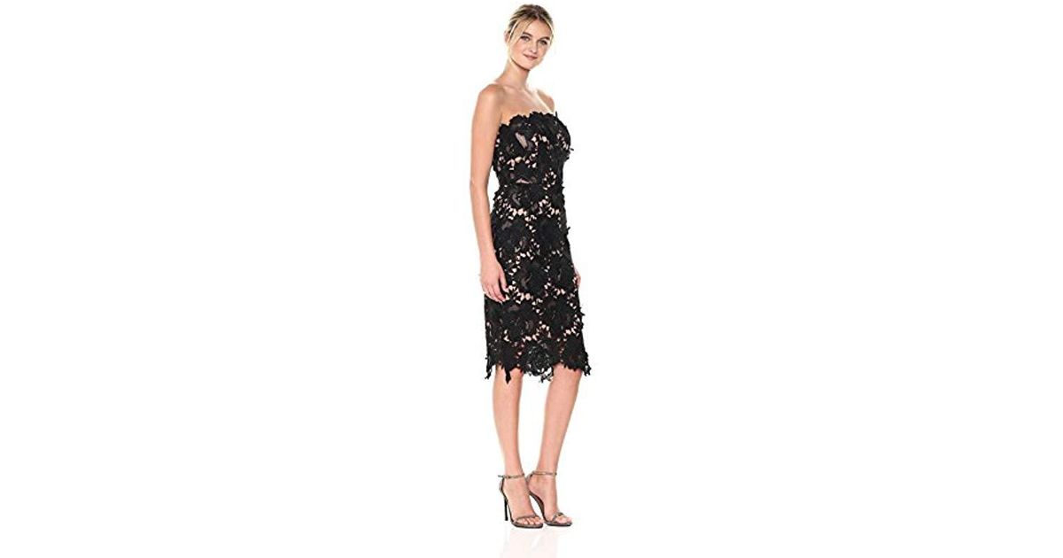 adelyn rae jade strapless lace dress