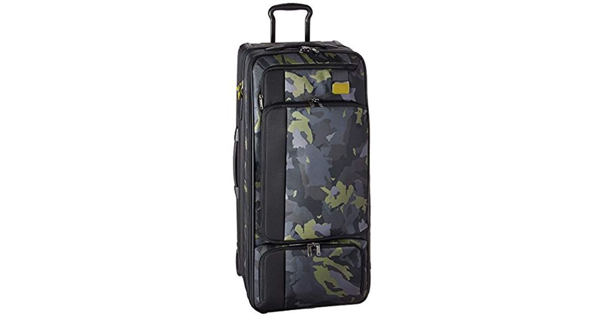 tumi green camo luggage