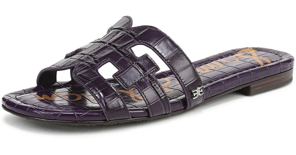 Sam Edelman Bay Flat Sandal Winter Violet in Blue | Lyst