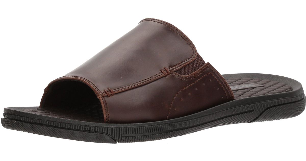 Kenneth Cole Unlisted Pacey Sandal B Slide in Brown for Men - Save 3% ...