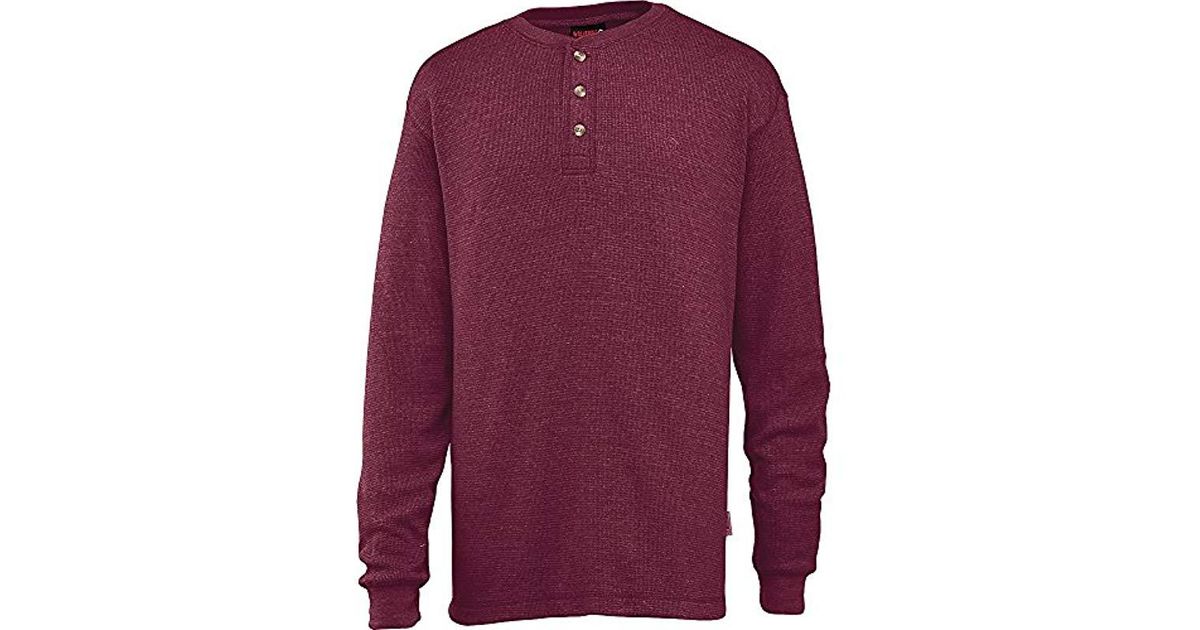 Wolverine Mens Big-Tall Walden Long Sleeve Blended Thermal 3 Button Henley Shirt