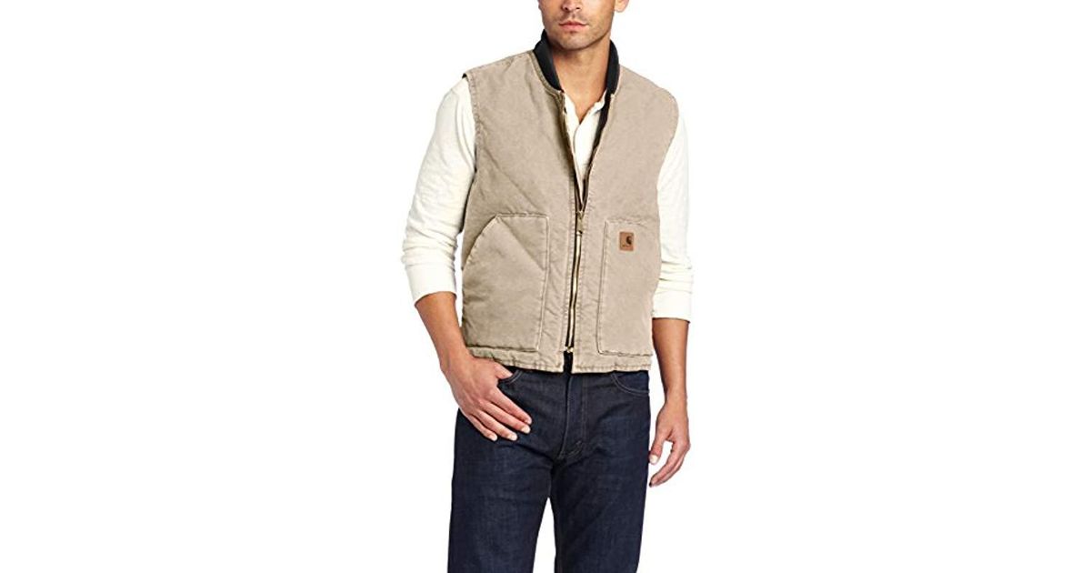 carhartt men's sandstone vest