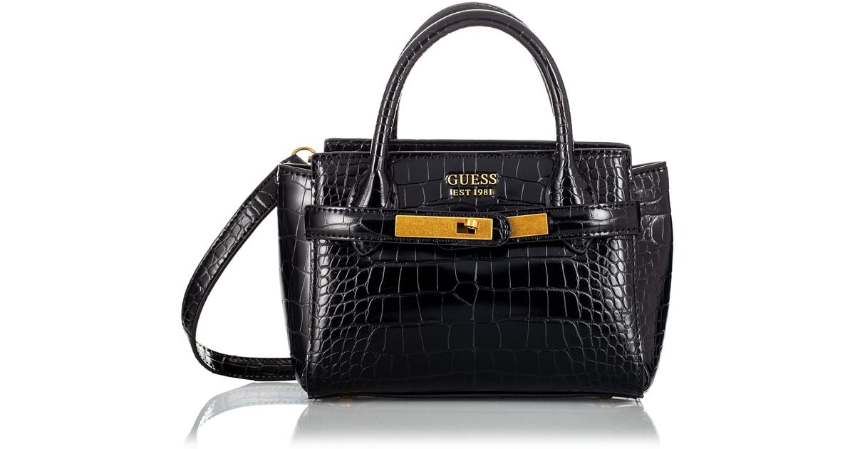 Guess Enisa Mini Satchel in Black Lyst