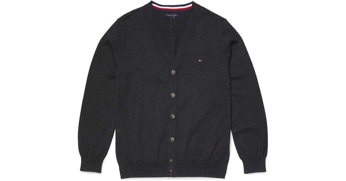 tommy hilfiger grey cardigan