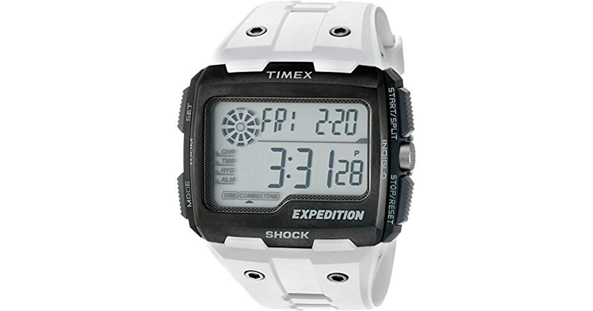 Timex Expedition Grid Shock Watch in White for Men | Lyst