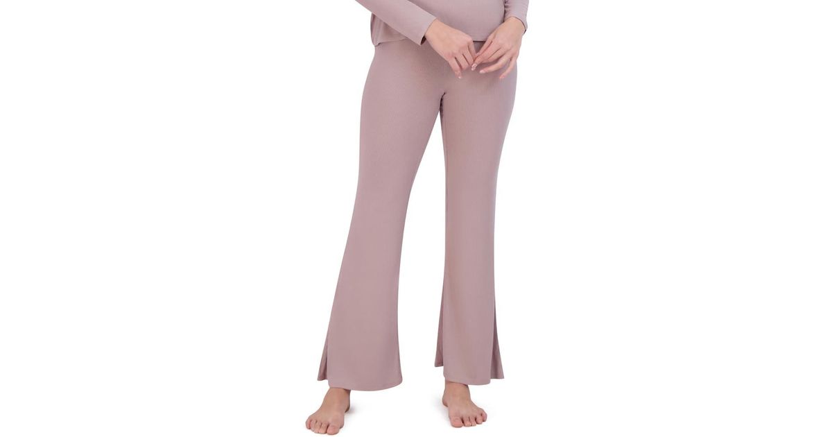 HARLOW RIBBED FLARE PANT - CLEARANCE