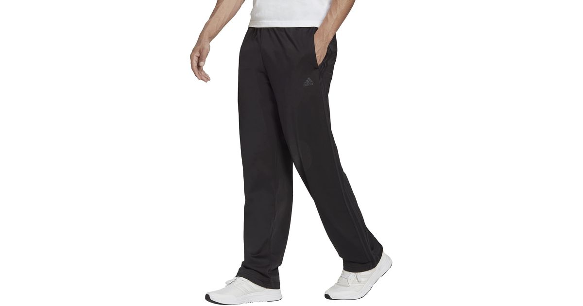 adidas Standard Essentials Warmup Open Hem 3stripes Tracksuit Bottoms