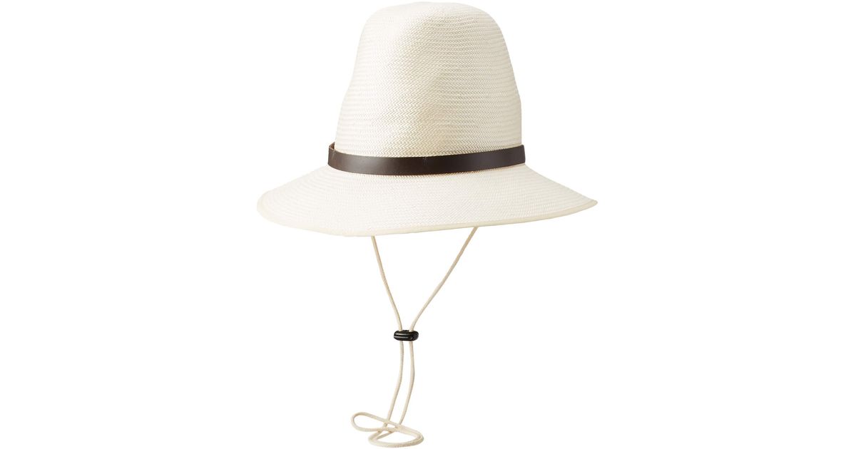 Lacoste Open Panama Hat Men Lyst