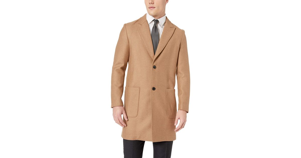 Billy Reid Camel Hair Single Breasted Gregory Car Coat in Natural for Men -  Lyst