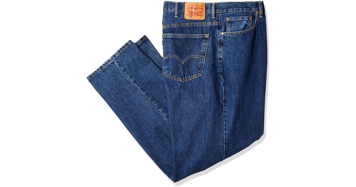 Levi's Denim Big And Tall Big & Tall 560 Comfort Fit Jean in Dark Stonewash  (Blue) for Men - Lyst