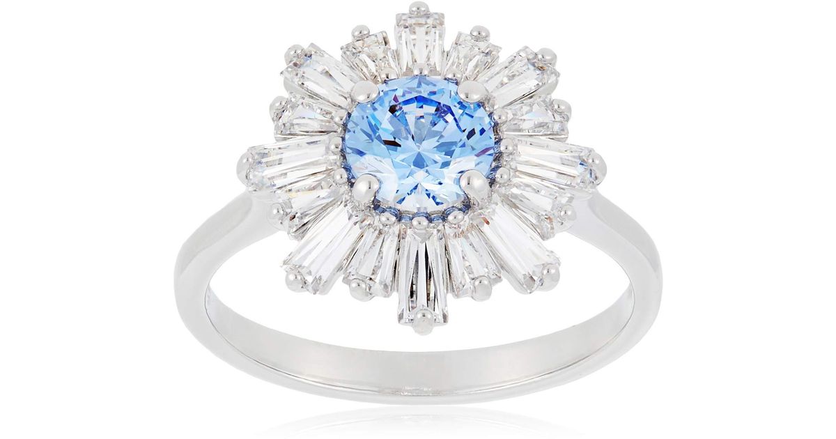 Swarovski Sunshine Collection Sun Ring in Blue (Metallic) - Save 50% - Lyst