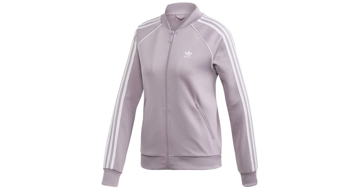 adidas originals superstar track top grey
