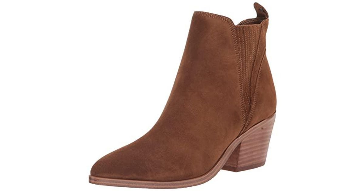 Marc Fisher Ltd Teona Ankle Boot in Brown | Lyst