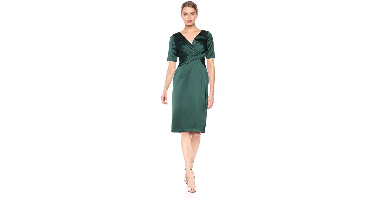 wrap cocktail dresses with sleeves