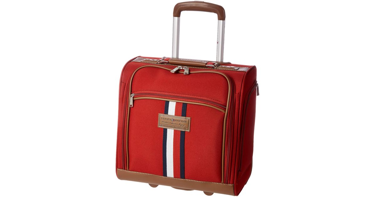 Tommy Hilfiger Winston Rolling Tote in Red | Lyst