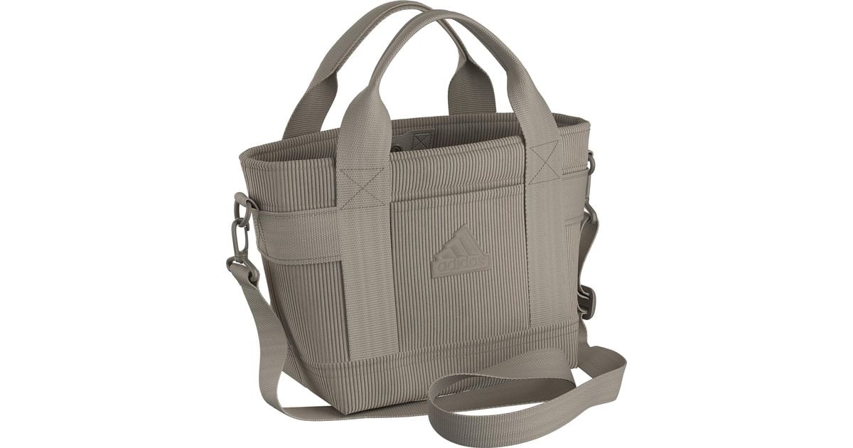 adidas Corduroy Mini Tote Bag in Gray | Lyst