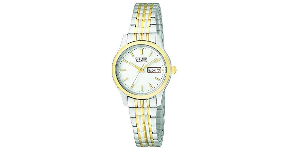 Citizen Eco-drive Expansion Band Watch With Day/date, Ew3154-90a in  Metallic | Lyst