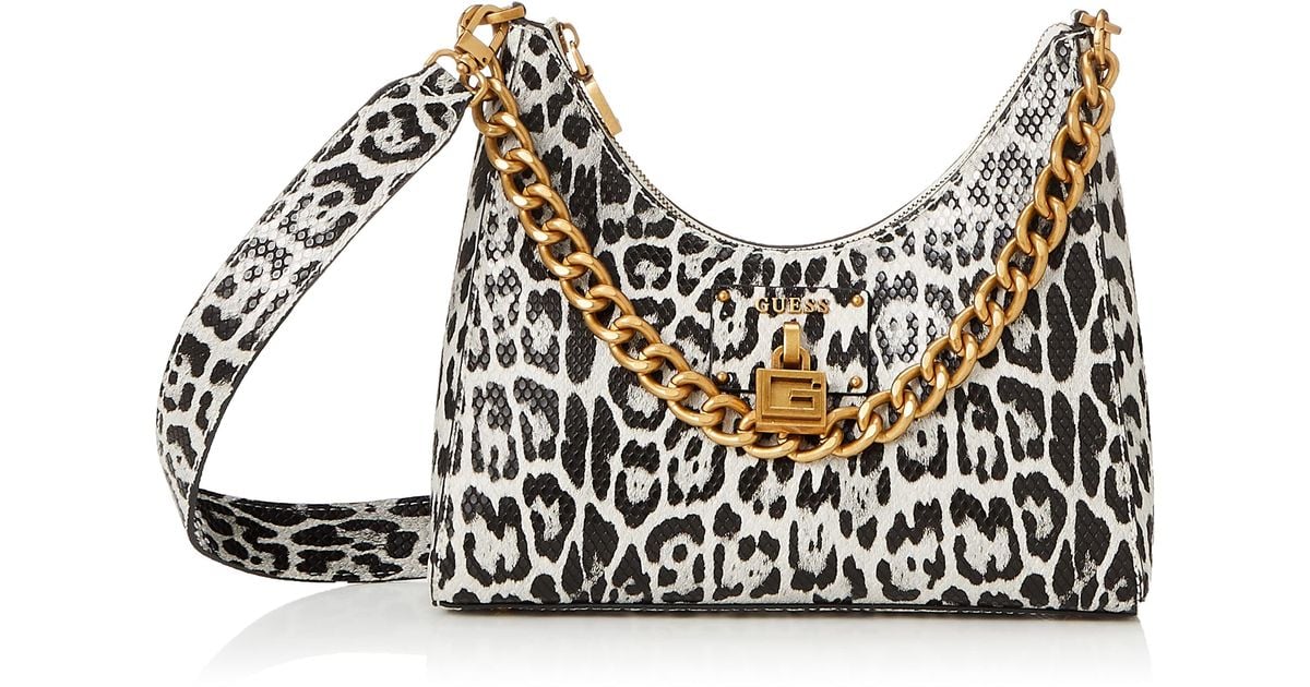 Guess Centre Stage Hobo Shoulder Bag in Black Lyst UK