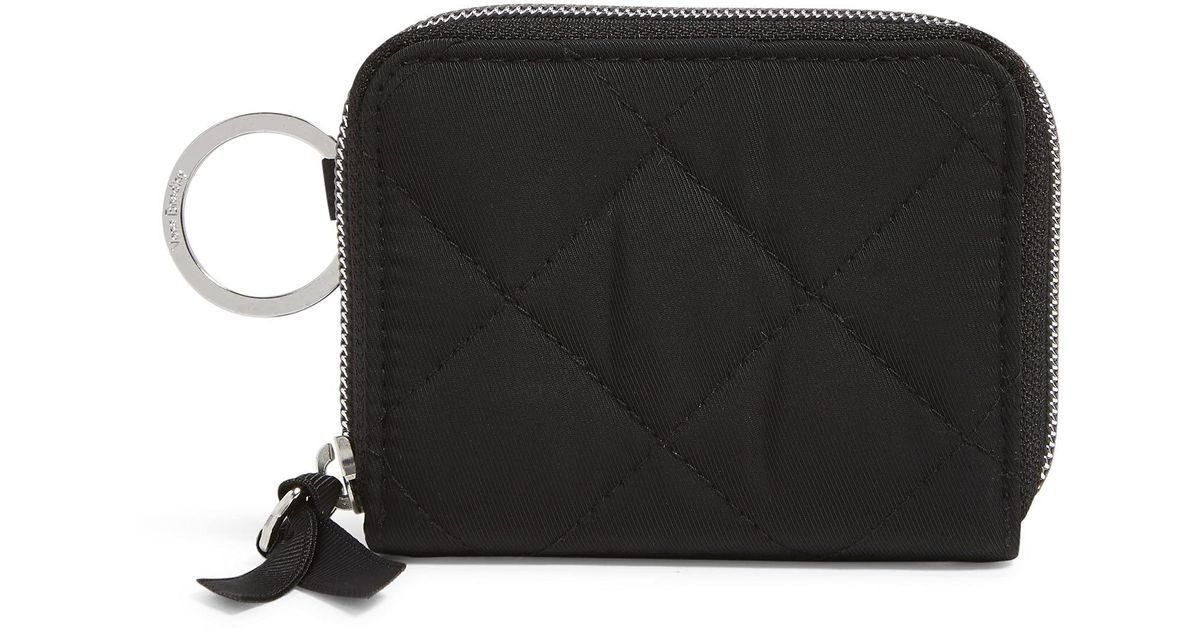 Vera Bradley Petite Ziparound Wallet With Rfid Protection in Black Lyst