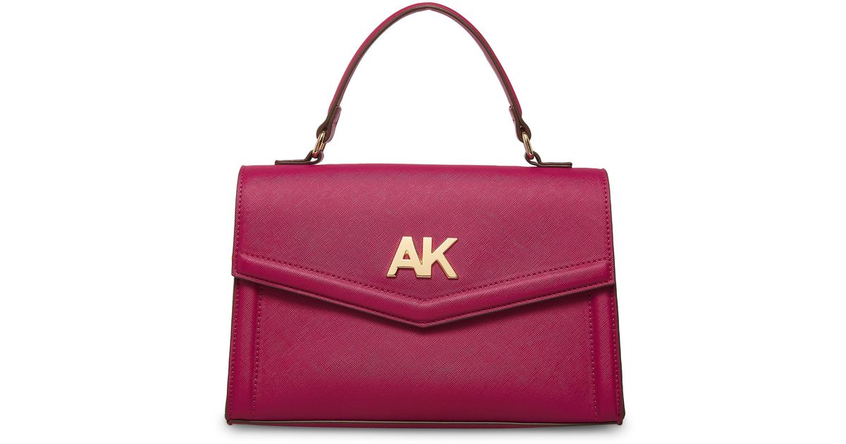 Anne Klein Synthetic Top Handle Satchel in Purple Lyst