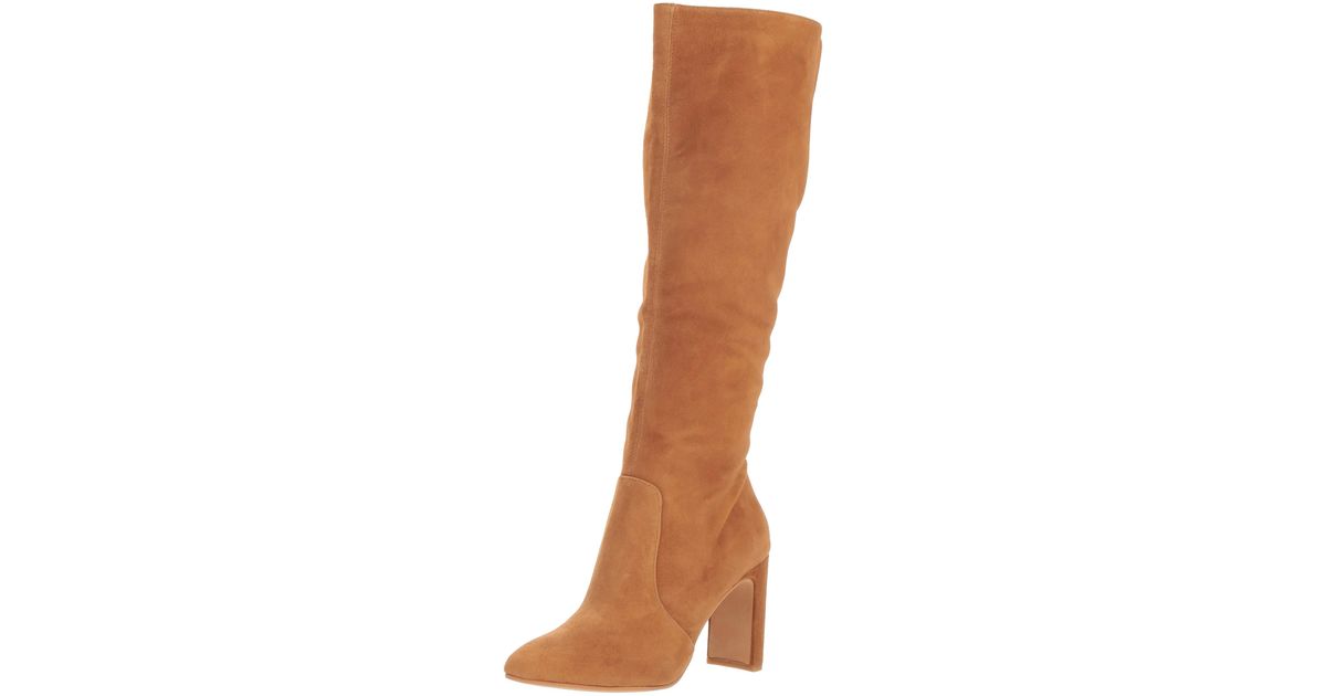Dolce Vita Suede Coop Knee High Boot In Brown Lyst