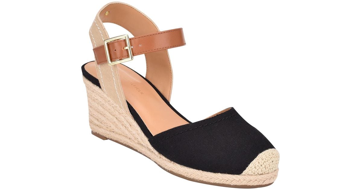 Tommy Hilfiger Nilsa Espadrille Wedge Sandal in Blue Lyst