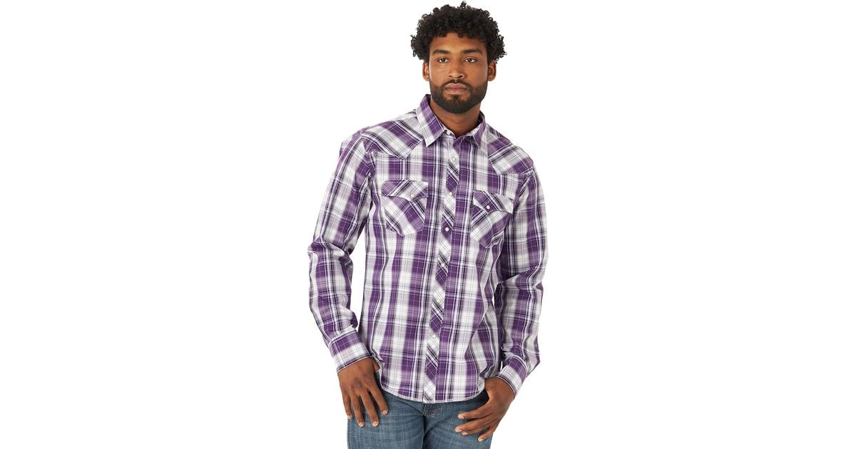 wrangler purple shirt