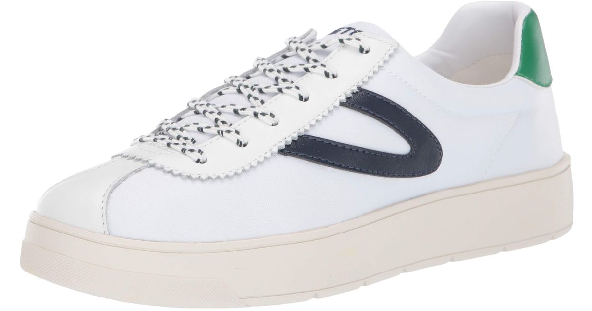 Tretorn Canvas Hayden Low Top Sneaker in Vintage White/Night/Green (White) | Lyst