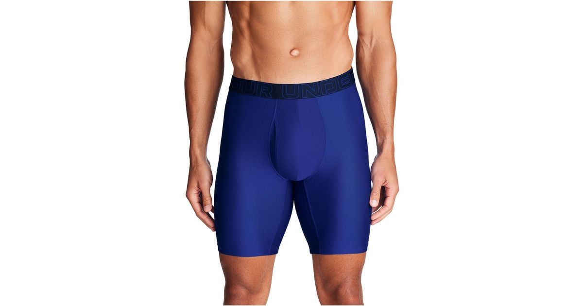 Under Armour Tech 9-inch Boxerjock 2-pack in Blue for Men Lyst UK