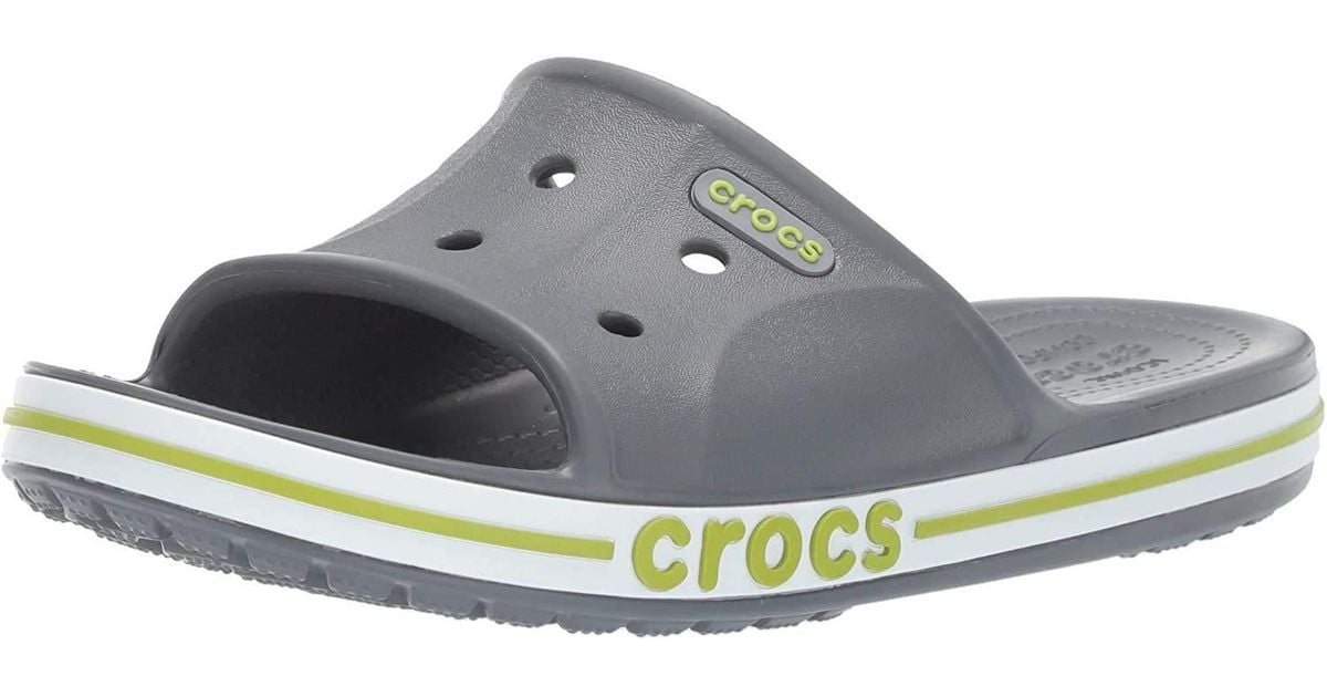 Crocs™ And Bayaband Slide Casual Beach Sandal Shower Shoe in Gray