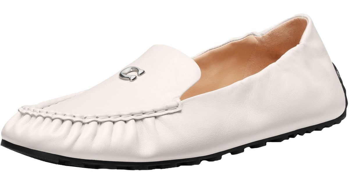 COACH Flats Ronnie Loafer in White | Lyst