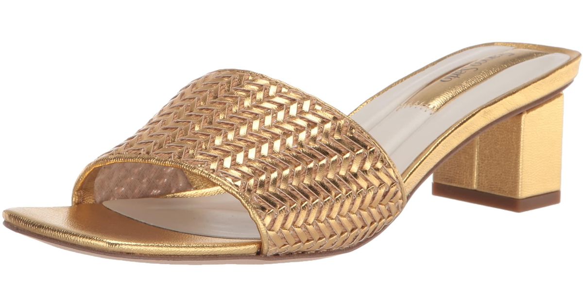 Franco Sarto Womens Cruella4 Slide Sandal in Gold (Metallic) - Lyst